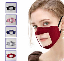 Load image into Gallery viewer, Adult Black Visible Lip Mask