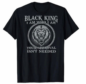 "Black King, I Am Who I Am" T-shirt