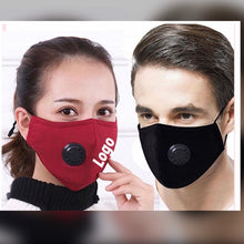 Load image into Gallery viewer, Adult Washable Custom or Blank masks With Breathable Vent, Adjustable Straps, with 2 air filters
